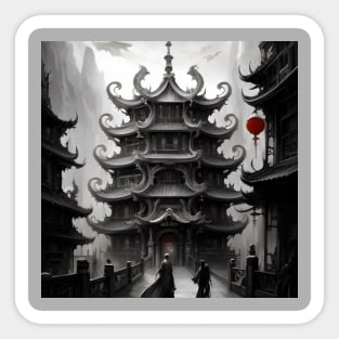 Ancient Chinese architecture Sticker